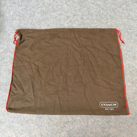 Coach Hampton Turnlock Shoulder Handbag w/Signature Brown Leather Canvas 15”x11” - Picture 13 of 16